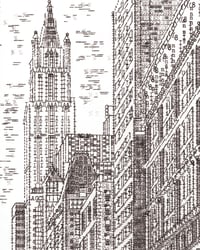 Image 4 of PRE ORDER New York, Hand-Signed Limited Edition of 200 Typewriter Art 
