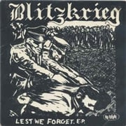 Image of BLITZKRIEG - "LEST WE FORGET" 7" (green vinyl)