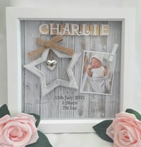 Image 3 of New baby frame, baby girl frame,baby boy frame,nursery decor,baby keepsake frame, new baby gift