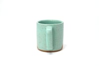 Image 2 of Classic Angle Dip Mug - Seafoam, Speckled Clay