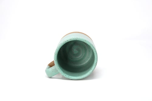 Image of Classic 3/4 Dip Mug - Seafoam, Speckled Clay