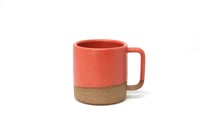 Image 1 of Classic 3/4 Dip Mug - Coral, Speckled Clay