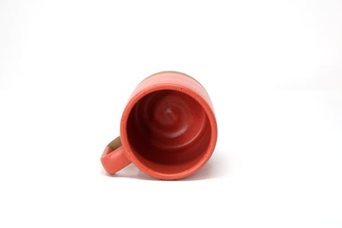 Image of Classic 3/4 Dip Mug - Coral, Speckled Clay