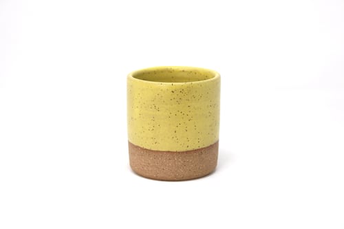 Image of Classic 3/4 Dip Mug - Lemon Creme, Speckled Clay