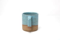 Image 2 of Classic 3/4 Dip Mug - Sky Blue, Speckled Clay