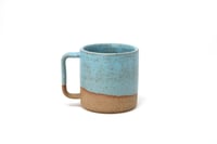 Image 3 of Classic 3/4 Dip Mug - Sky Blue, Speckled Clay