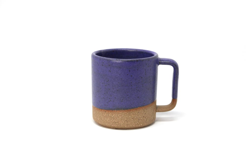 Image of Classic 3/4 Dipped Mug - Lapis, Speckled Clay