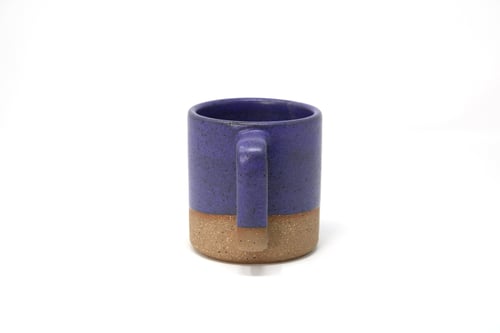 Image of Classic 3/4 Dipped Mug - Lapis, Speckled Clay