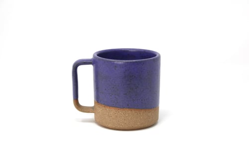 Image of Classic 3/4 Dipped Mug - Lapis, Speckled Clay