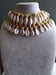 Image of DOUBLE STRAND SHELL NECKLACE W/BEIGE BEADS