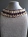 Image of DOUBLE STRAND SHELL NECKLACE W/DARK BEADS