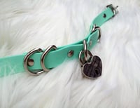 Image 1 of Double D Heart Locket Choker