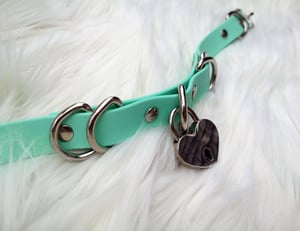 Image of Double D Heart Locket Choker