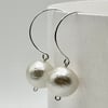 Cotton Pearl Earring WHITE