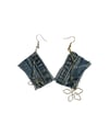 Bloom Denim Earrings 