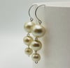 3 Cotton Pearl Earring