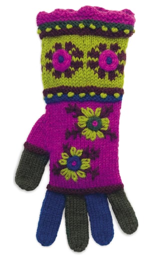 Image of Knit PDF - Bloomsbury Gauntlets Knit Gloves
