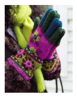 Image of Knit PDF - Bloomsbury Gauntlets Knit Gloves