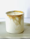 Rustic Gold Candle