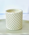 Textured Diamond Cement Candle