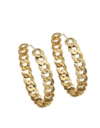 Image 1 of Gold Cuban Link Earrings 