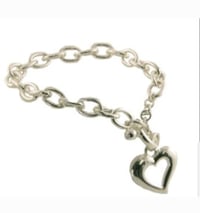 Silver Heart Bracelet 