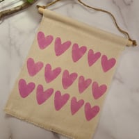 Image 1 of Heart Galore Organic cotton sign