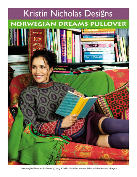 Image of Knit PDF - Norwegian Dreams Adult Pullover