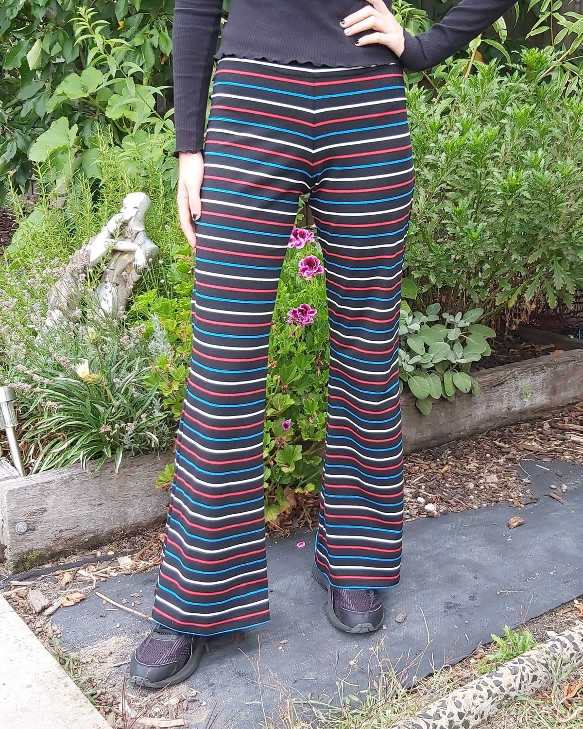 Image of Black/primary stripe KAT Pants