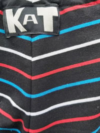 Image 3 of Black/primary stripe KAT Pants