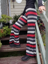 Image 1 of Stripe pants - red/navy/grey/white