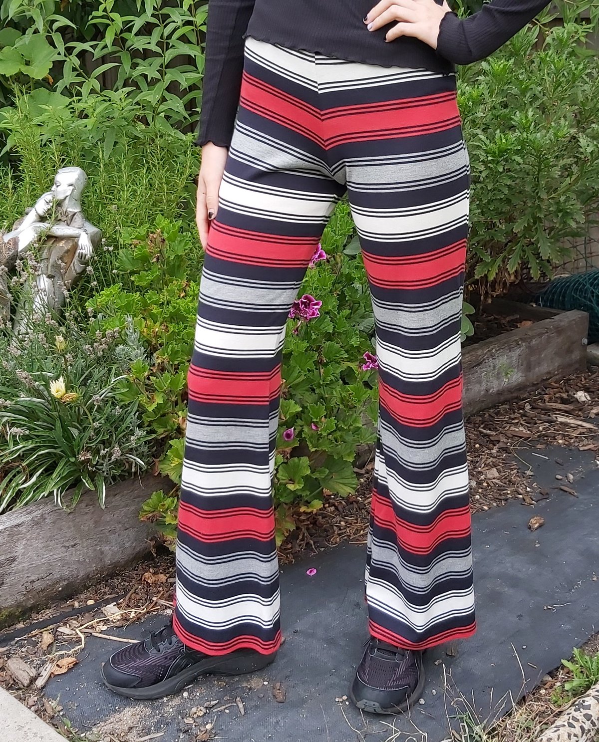 Image of Stripe pants - red/navy/grey/white