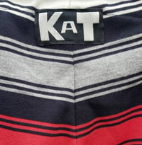 Image 3 of Stripe pants - red/navy/grey/white