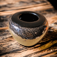 Image 2 of Black and purple mica dust vessel