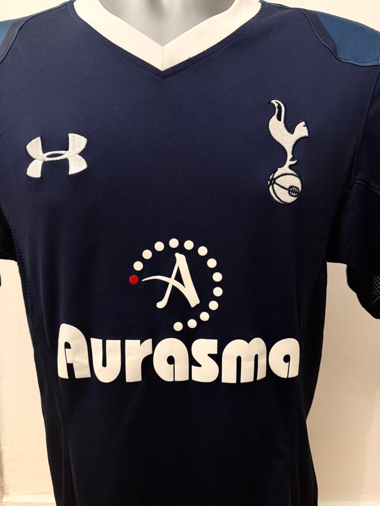 Image of Tottenham Hotspur “BALE 11” 2012/13 Away Shirt + PL patches (S)