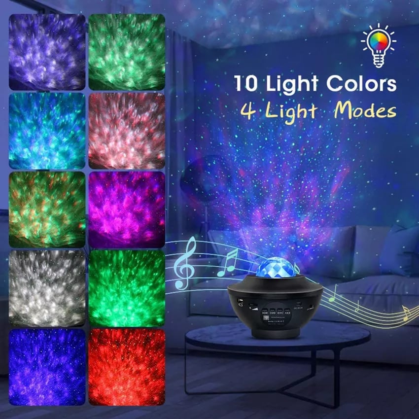 Image of Bring the Galaxy to Your Room with the Smart Star Night Starry Projector!