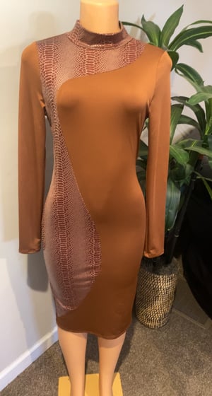 Snake Skinned Pencil Dress