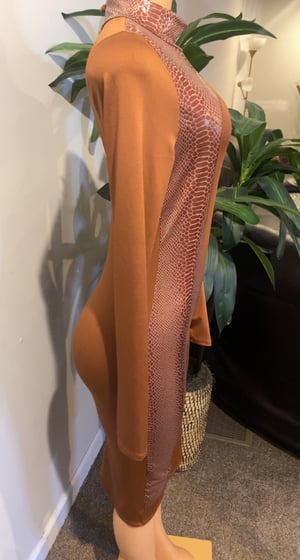 Snake Skinned Pencil Dress