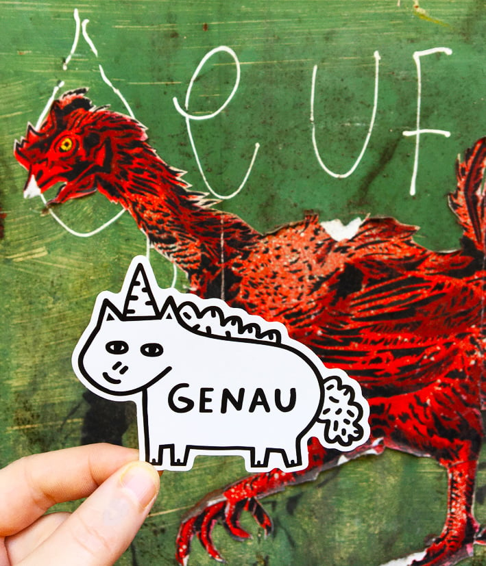 Image of Genau Vinyl Sticker