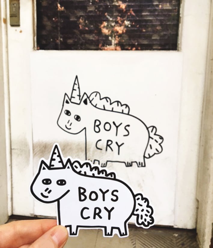 Image of Boys Cry Vinyl Sticker 