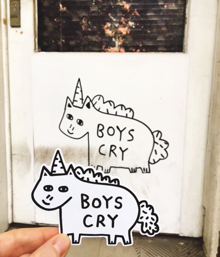 Image of Boys Cry Vinyl Sticker