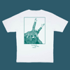 T-Shirt - Scared Of The Way I Move - White/Mint