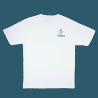 Image 2 of T-Shirt - Scared Of The Way I Move - White/Mint