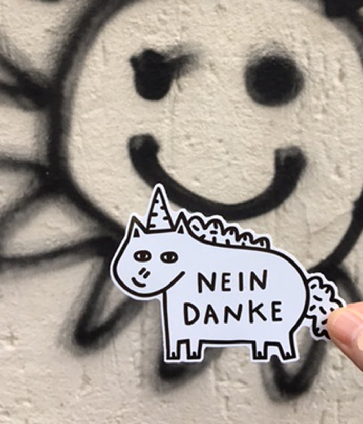 Image of Nein Vinyl Sticker