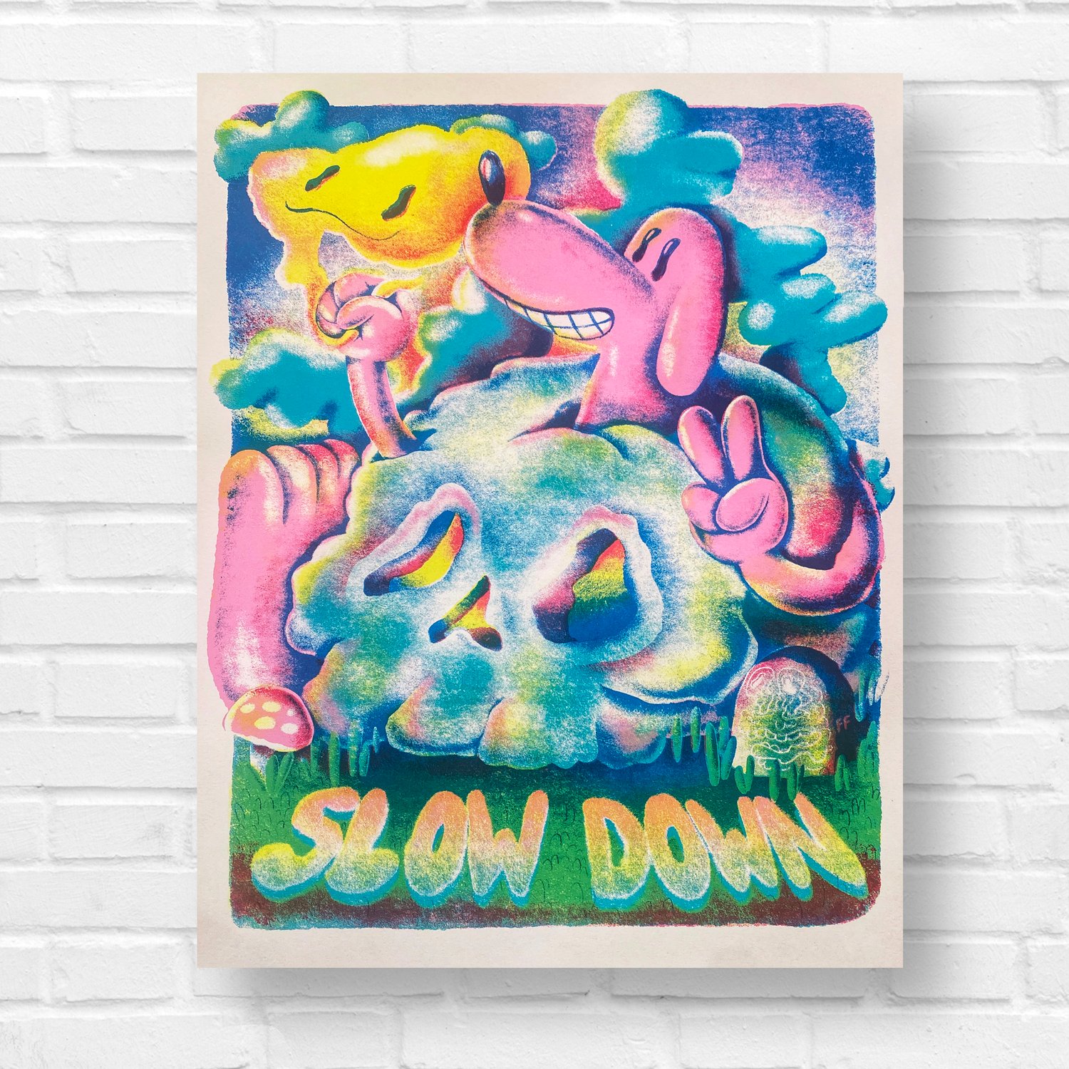 Slow down screen print