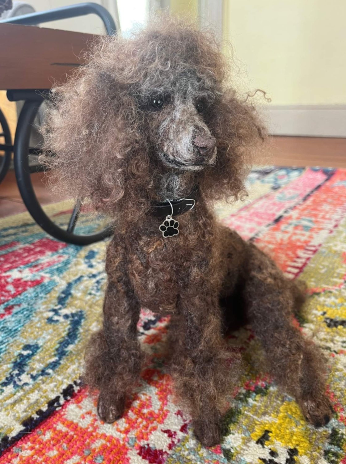 Image of Custom 12" sitting poodle(choice of any color)
