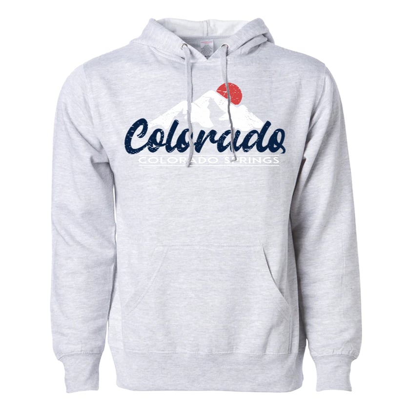 Image of COLORADO SPRINGS SPORTS GREY PULL OVER HOODIE 