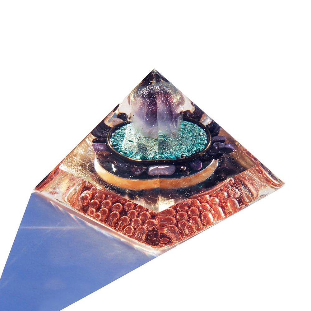 Image of Small: Amethyst/CongoleseChrysocolla/Sugilite/Flower of Life/Gd - 3