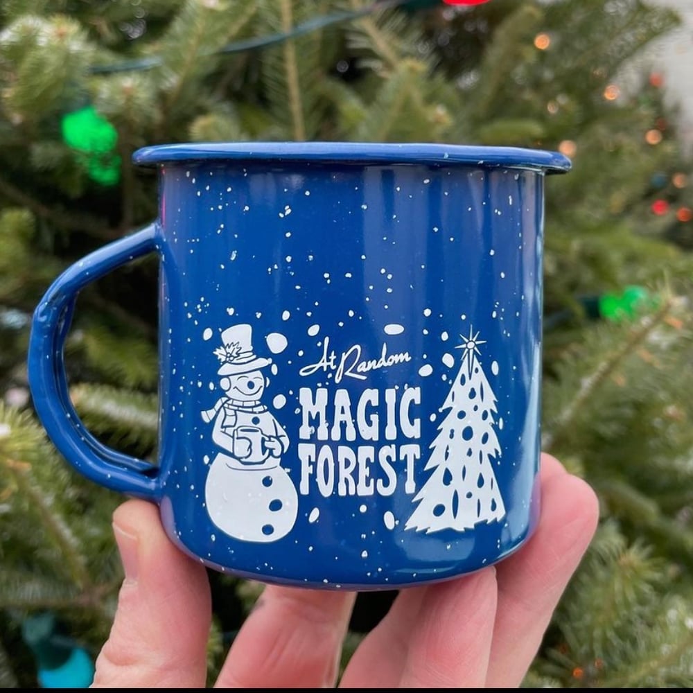 At Random MAGIC FOREST 12 oz Ltd Ed Metal Enamel Camp Mug