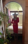Vivienne Westwood scarlet draped jersey dress